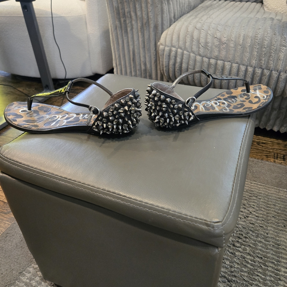 Sam Edelman Black Studded Sandals - Picture 4 of 5